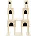 Albero Per Gatti Con Tiragraffi In Sisal Crema 199 Cm - Foto miniatura 2