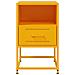 Comodini 2 Pz Giallo Senape 36x39x60,5 Cm In Acciaio - Foto miniatura 4