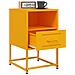 Comodini 2 Pz Giallo Senape 36x39x60,5 Cm In Acciaio - Foto miniatura 6