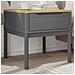 Tavolo per Lampada FLORO Grigio 55x55x54 cm Legno Massello Pino - Foto miniatura 1