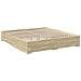 Giroletto Cassetti Rovere Sonoma 200x200 Cm Legno Multistrato - Foto miniatura 3