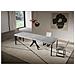Consolle Allungabile 90x40/300 Cm Saki Premium Cemento Gambe Antracite - Foto miniatura 3