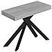 Consolle Allungabile 90x40/300 Cm Saki Premium Cemento Gambe Antracite - Foto miniatura 1