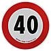 Disco Adesivo Limite Di Velocità 40 Km - Foto miniatura 1