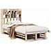 Letto Libreria Senza Materasso 90x190 Cm Legno Massello Pino - Foto miniatura 2