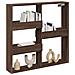 Armadietto A Muro Rovere Marrone 80x15x80 Cm Legno Multistrato - Foto miniatura 3