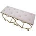 Panca Cuore 4 - Oro - Metallo - 105x37,5x51,5 Cm - Foto miniatura 5