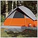 Tenda da Campeggio a Cupola 3 Persone Arancione Impermeabile - Foto miniatura 1