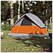 Tenda da Campeggio a Cupola 3 Persone Arancione Impermeabile - Foto miniatura 3