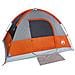 Tenda da Campeggio a Cupola 3 Persone Arancione Impermeabile - Foto miniatura 4
