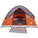 Tenda da Campeggio a Cupola 3 Persone Arancione Impermeabile - Foto miniatura 5