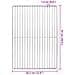Griglia per BBQ  con manici rettangolare 47x32,5 cm in acciaio inox 304 - Foto miniatura 6