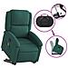Poltrona Alzapersona Massaggiante Verde Scuro in Tessuto - Foto miniatura 6