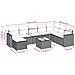 Set Divano da Giardino 9 pz con Cuscini Beige in Polyrattan - Foto miniatura 3