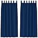Tende con tende 2 pcs Blu scuro 245x140cm Poliestere - Foto miniatura 1