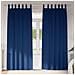 Tende con tende 2 pcs Blu scuro 245x140cm Poliestere - Foto miniatura 2