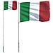 Asta e Bandiera Italia 5,55 m Alluminio - Foto miniatura 1
