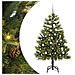 Albero di Natale artificiale pieghevole con coni Verde 150 cm - Foto miniatura 1