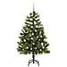 Albero di Natale artificiale pieghevole con coni Verde 150 cm - Foto miniatura 4