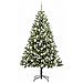 Albero di Natale artificiale a cerniera con neve fioccata - Foto miniatura 3