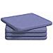 Cuscini per Seduta 4 pcs Blu jeans 40 x 40 x 3 cm Tessuto - Foto miniatura 1