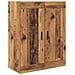 Credenza 2 pcs Legno vecchio Legno Stratificato e Vetro - Foto miniatura 7