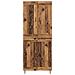 Credenza 2 pcs Legno vecchio Legno Stratificato e Vetro - Foto miniatura 8
