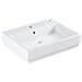 Lavabo Sospeso   Cube Ceramic Monoforo 60x49 3947300h - 60 Cm Bianco A Magazzino - Foto miniatura 1