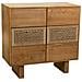 Cassettiera In Legno E Corda Intrecciata Marrone 80x36x75h - Foto miniatura 1