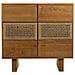 Cassettiera In Legno E Corda Intrecciata Marrone 80x36x75h - Foto miniatura 2