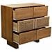 Cassettiera In Legno E Corda Intrecciata Marrone 80x36x75h - Foto miniatura 3