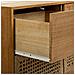 Cassettiera In Legno E Corda Intrecciata Marrone 80x36x75h - Foto miniatura 7