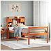 Letto Libreria senza Materasso Marrone Cera 75x190 cm in Pino - Foto miniatura 2
