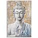 Dipinto Su Tela Buddha Light B, Buddha In Preghiera Con Foglia D'oro - Foto miniatura 1