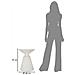 Tavolino Vkh1070-beige-mgo-40x40x53 Cm - Foto miniatura 8