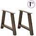 Gambe per Tavolino da Caffè a Forma di A 2 pz 60x (42-43) cm Acciaio - Foto miniatura 3