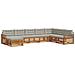 Set divani con cuscino 8 pcs Grigio Naturale e Chiaro - Foto miniatura 1