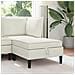 Pouf con Storage Crema Velluto - Foto miniatura 2