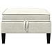 Pouf con Storage Crema Velluto - Foto miniatura 4
