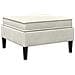 Pouf con Storage Crema Velluto - Foto miniatura 6
