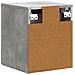 Mobiletto da notte a muro con cassetto 2 pcs Grigio Cemento - Foto miniatura 7