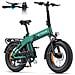 EP-2 3.0 Boost Bici Elettrica Pieghevole 20'' Fat Tire 250W, Sensore di Coppia, Freni Idraulici, Autonomia 120km, Batteria 48V 13.5Ah, Verde - Foto miniatura 1
