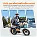 EP-2 3.0 Boost Bici Elettrica Pieghevole 20'' Fat Tire 250W, Sensore di Coppia, Freni Idraulici, Autonomia 120km, Batteria 48V 13.5Ah, Verde - Foto miniatura 8