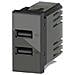 Presa Doppia Usb 2.4a Per Bticino Livinglight Antracite 4b. l. usb. 24 - Foto miniatura 1