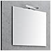 Specchio Da Bagno Con Bordo Alluminio E Lampada Led *** Misura : 95x68 Cm Senza Lampada Led - Foto miniatura 1