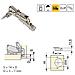 1015207 Kit Cerniera Collo Dritto Con Scodellino Ø35mm 165chiusura Soft E Basetta Euro Con Regolazione Eccentrica, Set Di 2 - Foto miniatura 3