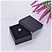 12 Pz Scatola Di Cartone Insieme Dei Monili Scatola Nera Anello Box Per Ring Collana Conservazione Ed Esposizione 7x7x3.5cm - Foto miniatura 4