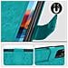 Custodia Xiaomi Redmi Note 10 Pro Vintage Portacarte Funzione Supporto Turchese - Foto miniatura 2