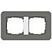 0212 413 Grigio placca per interruttori e coperchio per presa - Foto miniatura 1