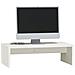 Supporto Per Monitor Bianco 50x27x15 Cm Legno Massello Di Pino - Foto miniatura 2